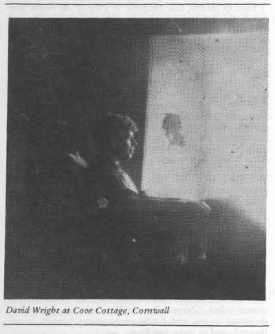 David Wright seated in a chair at Cove Cottage looking out of the window