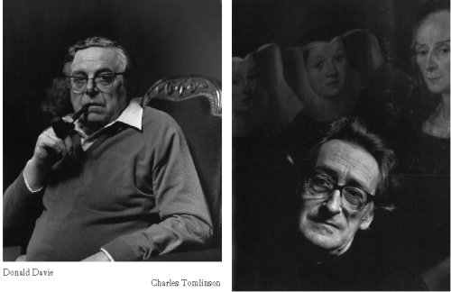 Portraits of Donald Davie and Charles Tomlinson by Christopher Barker