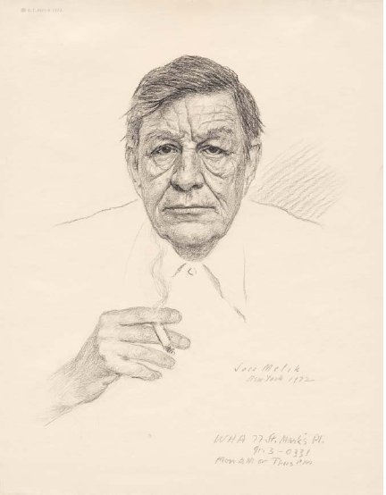 Portrait of W.H. Auden by David C. Ward