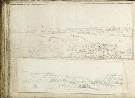 Views of the Thames and the Danube, c. 1630s-40s, by Wenceslaus Hollar,