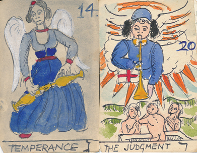 Tarot Cards Temperance and The Judgement