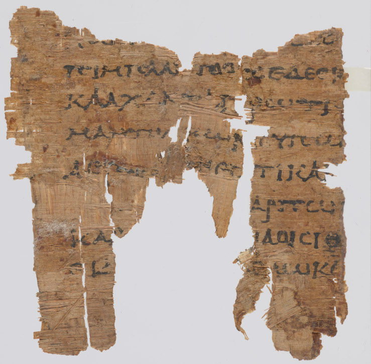 Fragment of Homer’s Iliad, 2nd Century BC. Image provided by and © of The John Rylands Research Institute and Library, The University of Manchester.